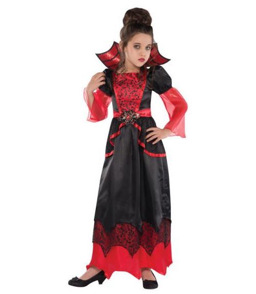 Amscan costume Vampire Queen polyester noir/rouge 8-10 ans