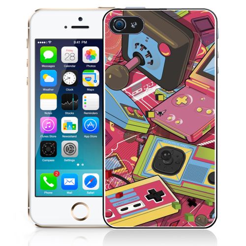 Coque pour iPhone 5C consoles retro vintage