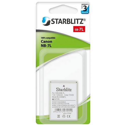 Starblitz batterie compatible avec canon nb-7l
