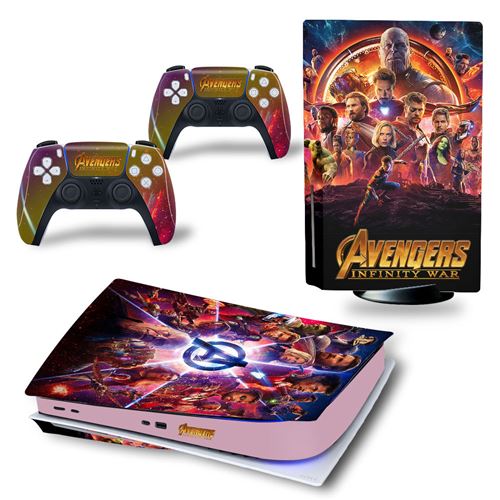 Autocollant Stickers de Protection pour Console Sony PS5 Edition Standard - Multicolore (TN-PS5Disk-2346)
