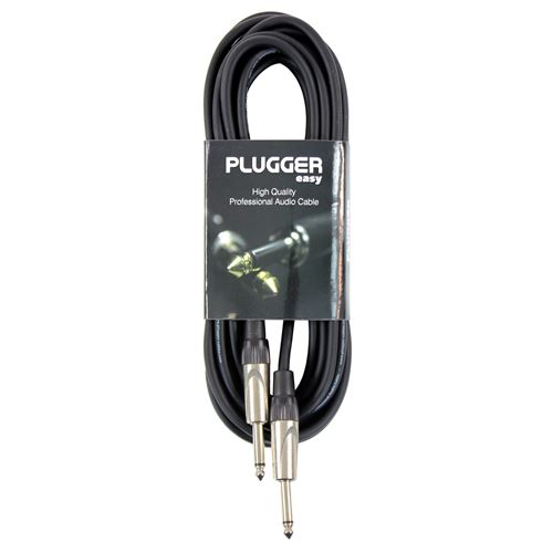 Plugger Câble Jack mâle/mâle mono 6 m Noir