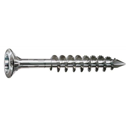 Vis bois tête fraisé T25 - Ø 5 mm - 70/52 mm - Inox - Boîte de 100 pièces - Spax
