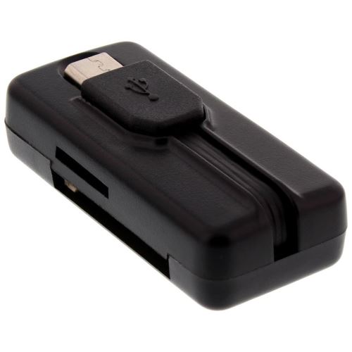 Lecteur de carte InLine® OTG Dual Flex pour SD et micro SD avec