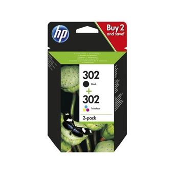 Pack 2 Cartouches 302XL Noir et Couleurs COMPATIBLE HP (Hewlett-Packard)  meilleur prix