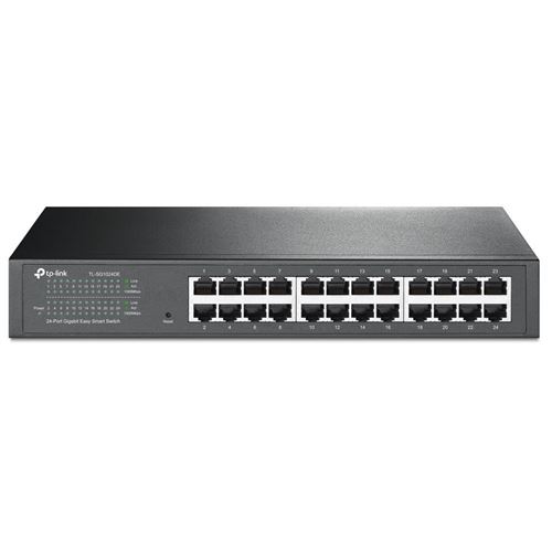 TP-Link TL-SG1024DE Easy Smart Switch Administrable 24 Ports Gigabit (Bureau/Rackable, Boîtier Métal)