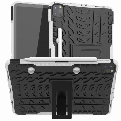Coque en TPU hybride antidérapant avec béquille blanc pour votre Apple iPad Pro 11 pouces (2020)