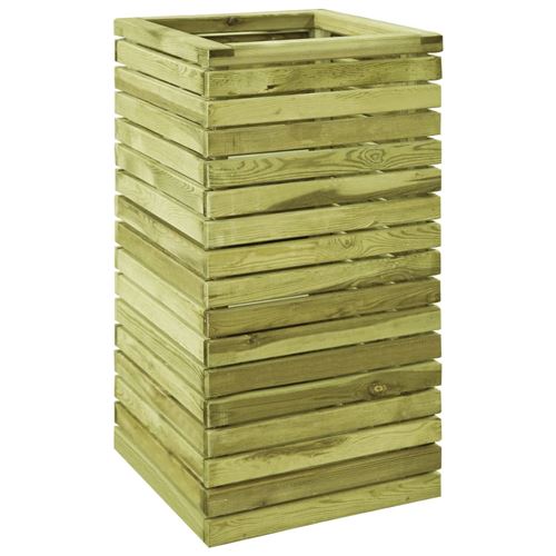 Jardinière 50x50x100 cm Bois de pin imprégné