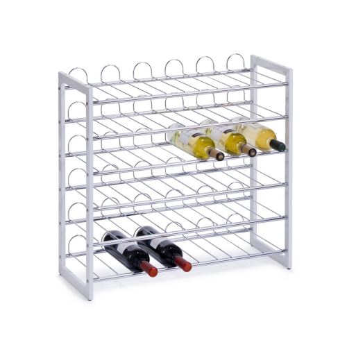 Zeller 27360 Casier à bouteille Métal Argent 73 x 32 x 11 cm