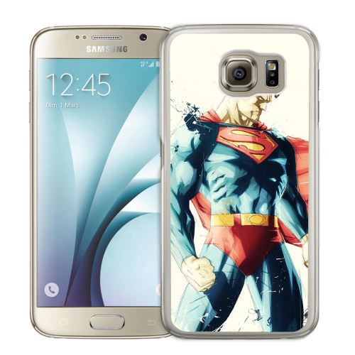Coque pour Samsung Galaxy S6 Edge superman paintart