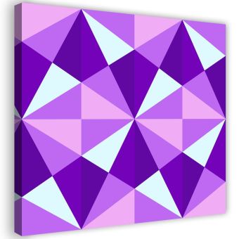 Grand Tableau Sur Toile Cadre Image Deco Canevas Motif Geometrique 4 80x80 Achat Prix Fnac