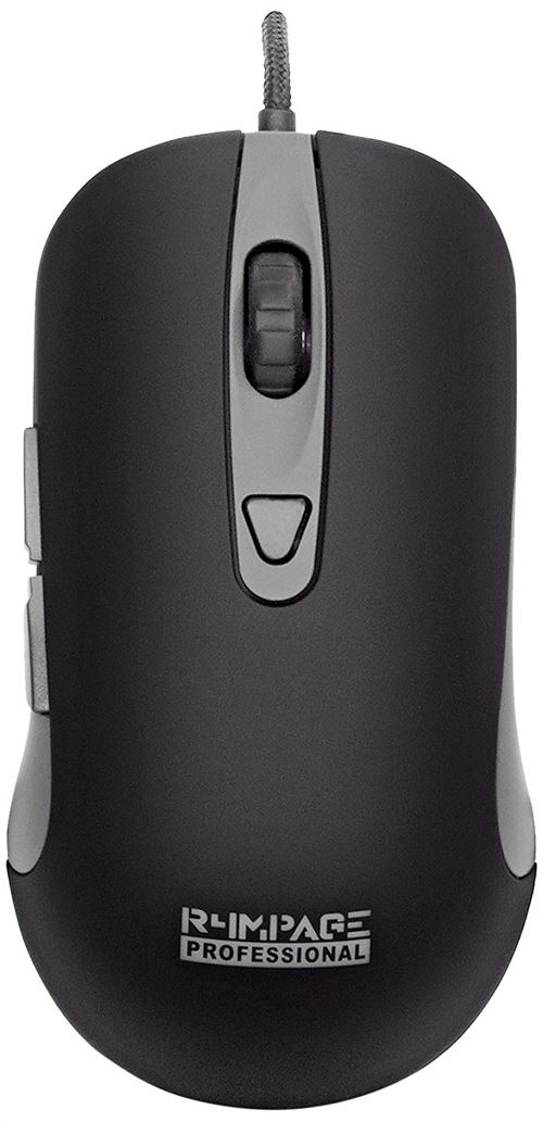 R4MPAGE RP-11000 Pro Souris de Gaming Professionnelle avec 6 Bouton Noir programmables