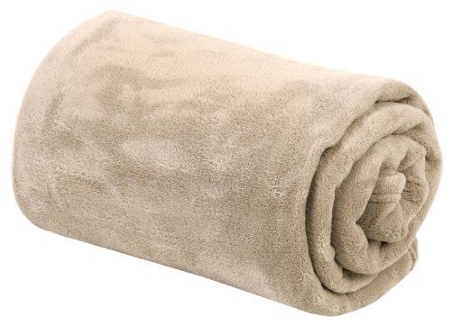 Comptoir du linge micngrp18 Couverture Microfibre Douce New Gris Perle