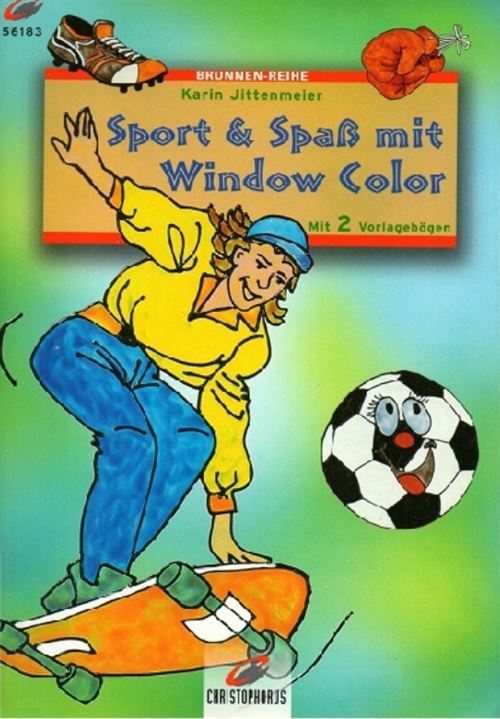 Window color modele peinture fenetre theme du sport : football boxe - livre (langue allemand)