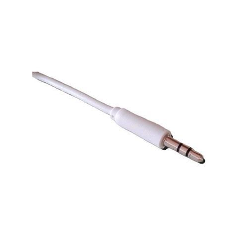 Lineaire - a195wb jack 3.5mm stéréo mâle mâle extra fin - 1m blanc