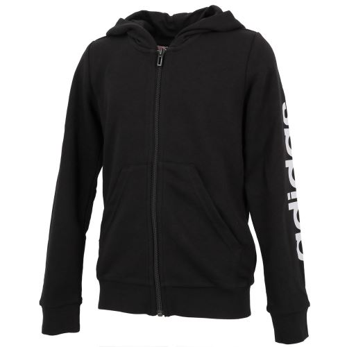 Vestes sweats zippés capuche Adidas E lin fz cap black girl Noir taille : 13à14 réf : 19014
