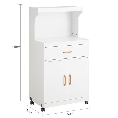 Sobuy Fsb12 W Desserte Micro Onde A Roulettes Meuble De Rangement