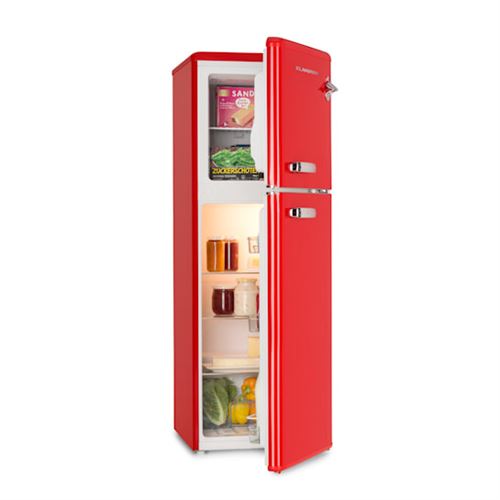 Klarstein Audrey Combine Refrigerateur Congelateur Haut 136 L