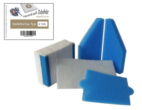Kallefornia K769 - 5-partie HEPA filtre kit pour aspirateur Thomas AQUA+ Multi Clean Parquet X7 X8 X10