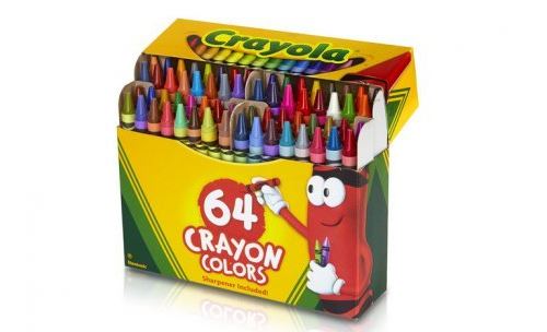 Crayola 760488360385, crayons de couleur 64 ct (paquet de 2)