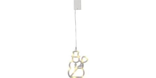 Décoration de fenêtre bonhomme de neige Polarlite LBA-50-009 Ampoule LED blanc chaud transparent