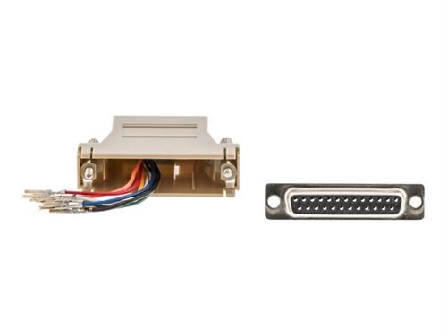 Adaptateur série sub-d 25p mâle - rj45 (8p8c) femelle ivoire valueline