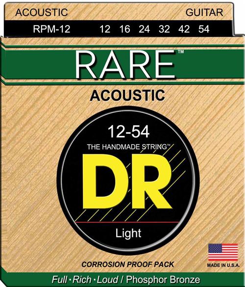 Jeu de cordes guitare acoustique DR Rare Lite RPL10