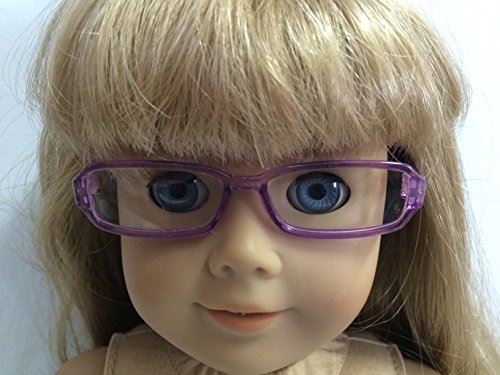 Doris Doll Shop Purple Rimmed Eyeglasses made for 18 inch American Girl Dolls