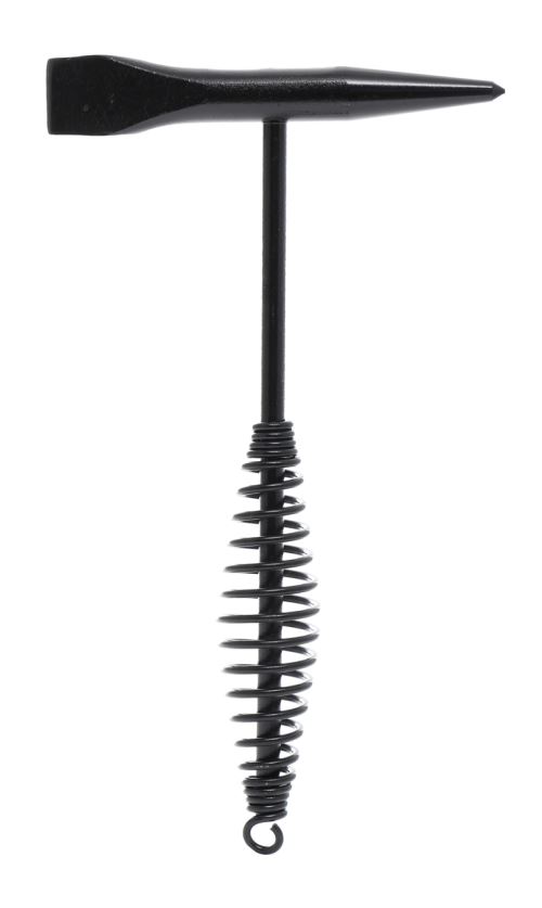 DCRAFT | Marteau en acier pour soudure 500g Longueur manche 30 cm | Marteau pique soudure | Marteau du soudeur léger outil soudage | Argent/Noir