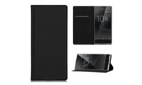 Etui folio Xperia-XA1-ULTRA gris avec rabat latéral et fonction stand