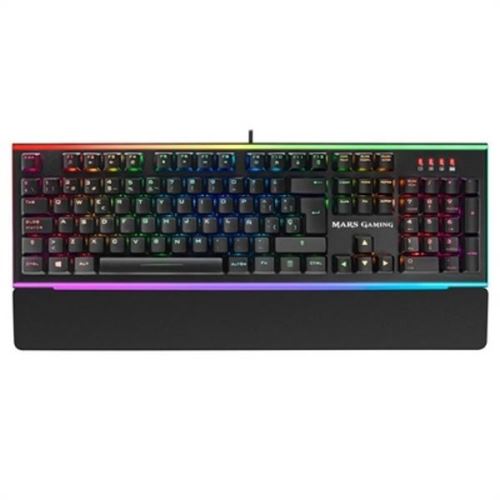 Clavier de jeu Mars Gaming MK6B LED RGB Black Switch Blue