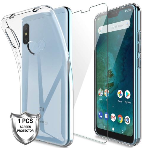 Housse coque pour Xiaomi Mi A2 Lite / Redmi 6 Pro avec Verre trempé protection écran