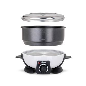 Appareil à fondue électrique Livoo DOC106 500 W Noir et Blanc