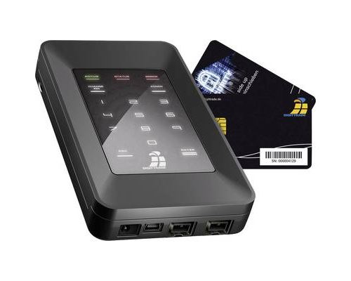 DIGITTRADE HS256S High Security - Disque dur - chiffré - 2 To - externe (portable) - 2.5 - FireWire 800 / USB 2.0 - 5400 tours/min - mémoire tampon : 8 Mo - FIPS 140-2 Level 3