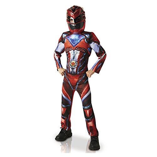 Rubie S - Power Rangers-Déguisement Luxe Rouge 5/6 Ans