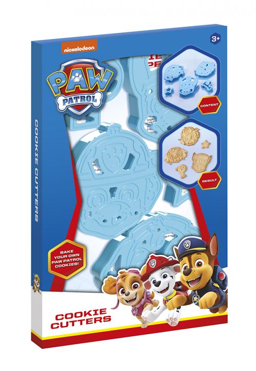 Totum tampons à biscuits Paw Patrol 5 pièces bleu