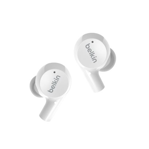 Belkin SoundForm Rise - Véritables écouteurs sans fil avec micro - intra-auriculaire - Bluetooth - blanc