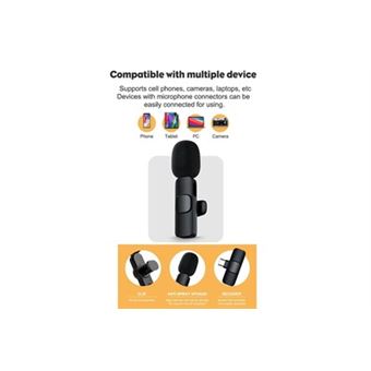 Micro Cravate Sans Fil SNZIYAG S101 - Pour Android Et Appareils Mobiles - Enregistrement Audio Vidéo - Neuf Sous Boîte