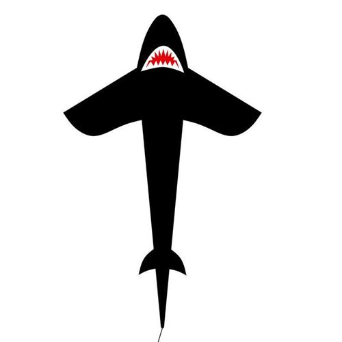 Ecoline Cerf-volant SHARK Kite 5 Envergure (d&eacute;tails) 1500 mm