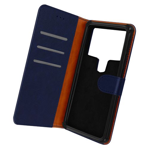 Étui Universel pour Smartphone 52 à 55 pouces avec Porte cartes Support Vidéo Avizar bleu