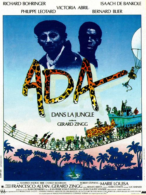 Ada Dans la Jungle - Victoria Abril, Bernard Blier - 116x158cm - Affiche de cinéma originale pliée