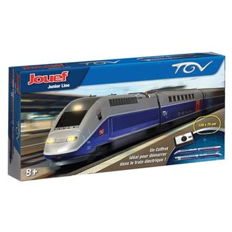 TGV ATLANTIQUE JOUEF TRAIN 2 LOCOMOTIVES 2 WAGONS HO OLD TOY D - Sold