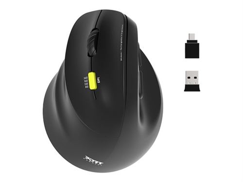 Port Connect Ergo Rechargeable Bluetooth Mouse (Gaucher) - Image 5