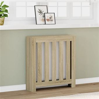 vidaXL Cache-radiateur chêne sonoma 78x20x82 cm bois d'ingénierie, bouchon de radiateur, cache-radiateur haut, radiateur à 852728 - 1