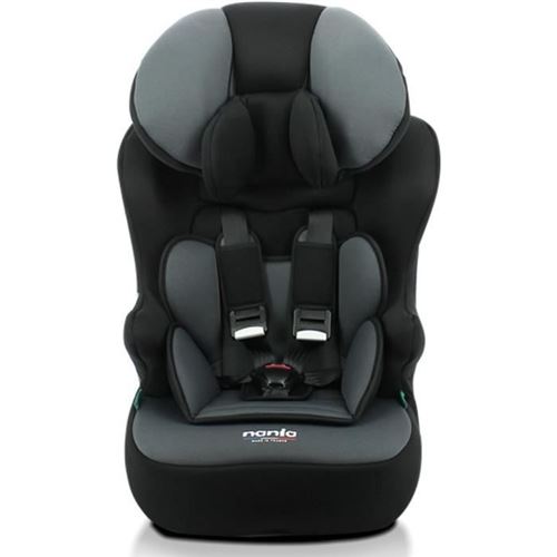 Siège auto ceinturé RACE I 76-140 cm R129 – de 3 à 10 ans – Têtière réglable - Base inclinable - Noir - Fabrication française