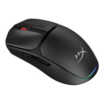 HyperX Pulsefire Fuse - Souris - design ergonomique, boutons programmables - optique - 6 boutons - sans fil - 2.4 GHz, Bluetooth - noir