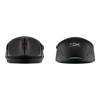 HyperX Pulsefire Fuse - Souris - design ergonomique, boutons programmables - optique - 6 boutons - sans fil - 2.4 GHz, Bluetooth - noir