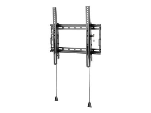 Vision VFM-W4X4TV/2 - Kit de montage (support) - pour écran plat - verrouillable - acier laminé à froid - noir - Taille d'écran : 32-65 - montable sur mur