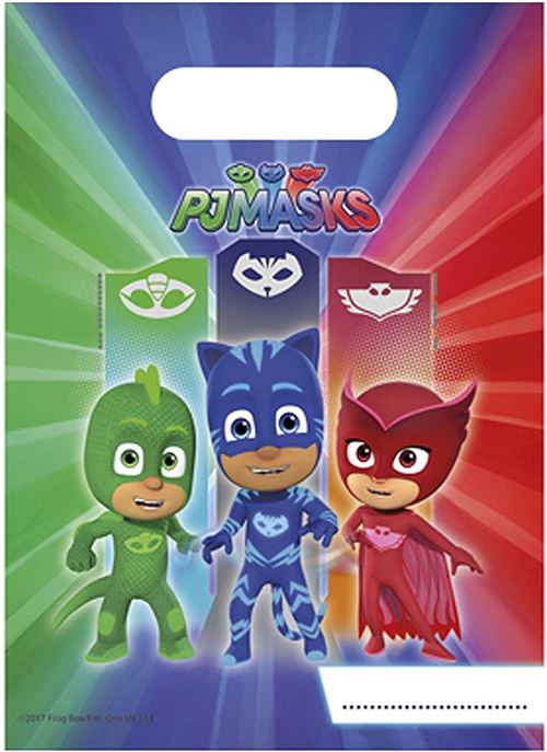 Sacs à cadeaux Pyjamasques (x6) - anniversaire
