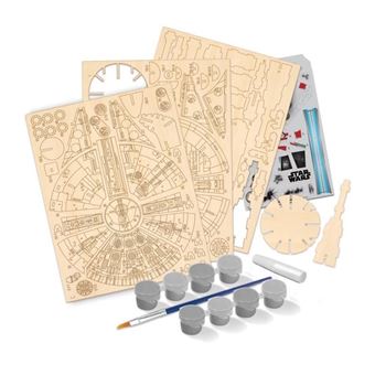 Maquette en bois a peindre Woodworx Star Wars - Faucon Millenium