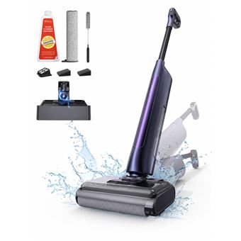 Aspirateur vapeur 1650W, 15kPa d'aspiration, multifonction humide/sèche